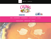 Tablet Screenshot of cristinascafe.net